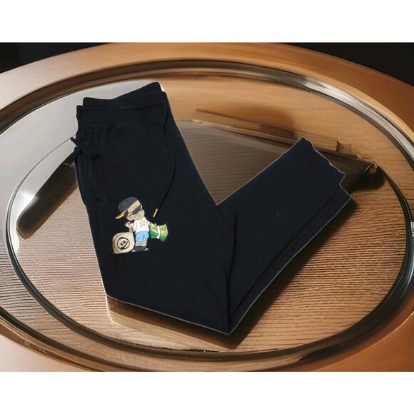 Civilized Brand Sweatpants Mens Raised By Bears Embroidered Joggers Size L - Picture 5 of 8